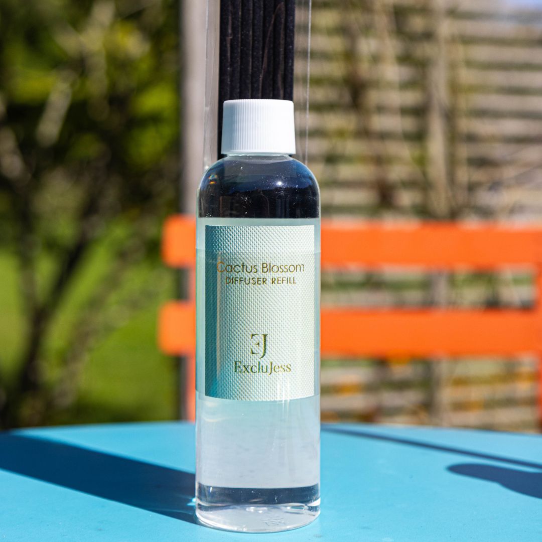 Cactus and blossom green leather refill diffuser 200ml