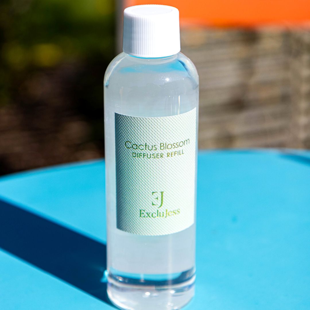 Cactus and blossom green leather refill diffuser 200ml