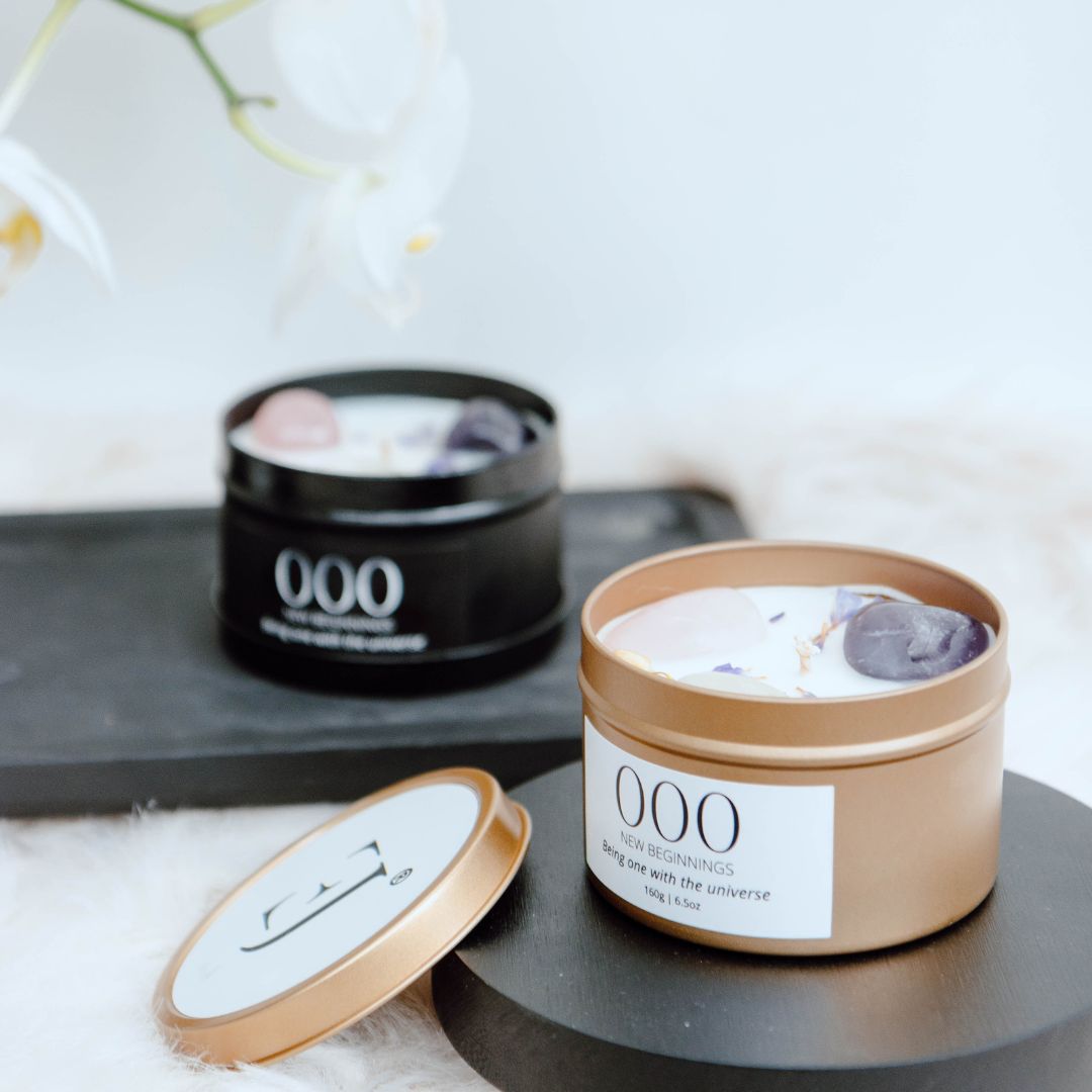 Gold manifest candle 000