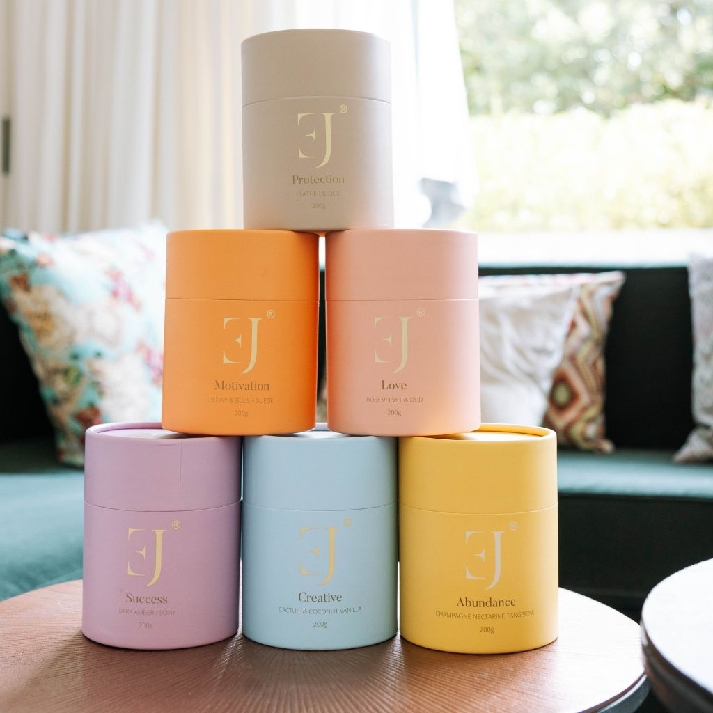 Discover box crystal candles