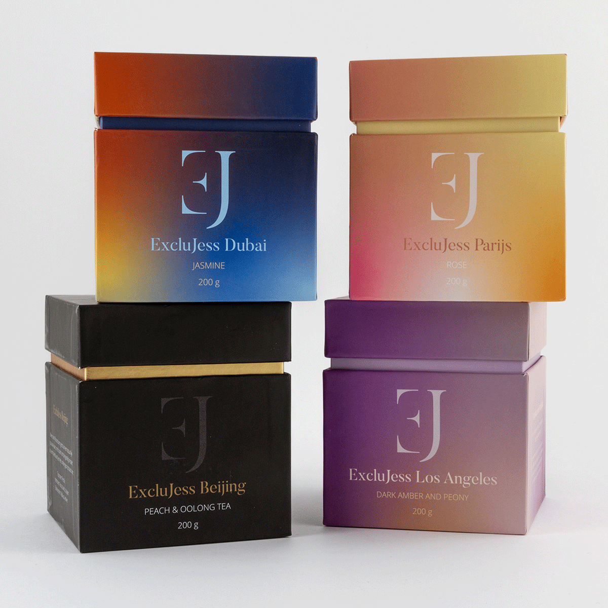 Athene luxury scented candle Aquamarine – Cedar & Amber Jasmine