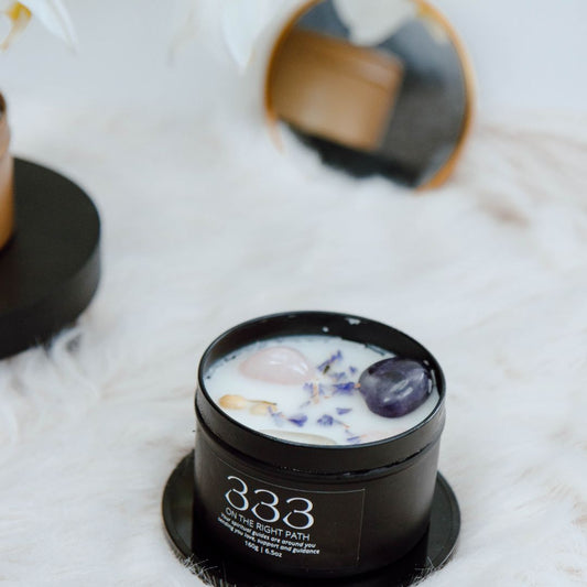 Black manifest candle 333