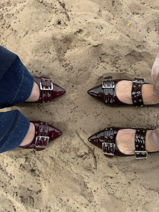Slingbacks Burgundy