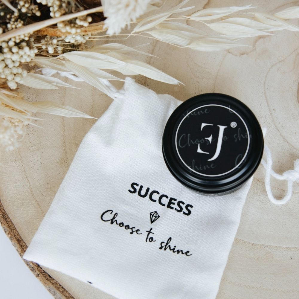 Quote candle in tin – Choose to shine (small size)