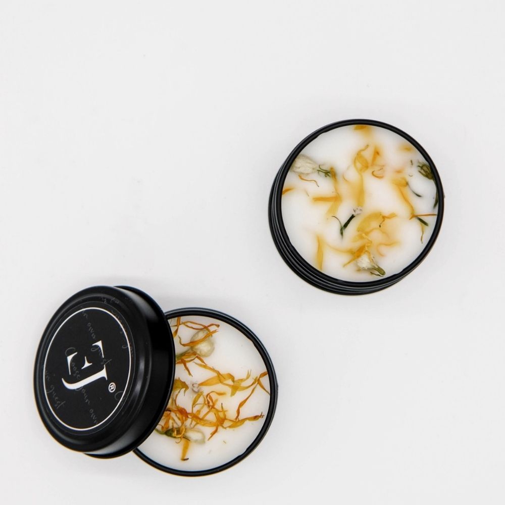 Quote candle in tin – Choose your own guest (small size)