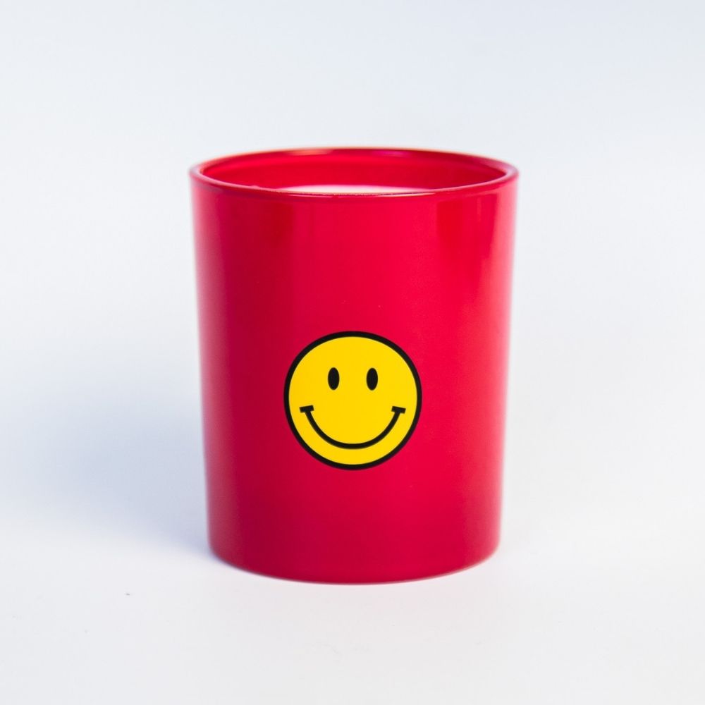 Smiley candle – Pink