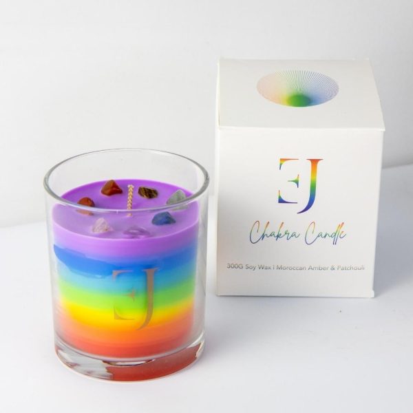 Chakra 'feel good' candle