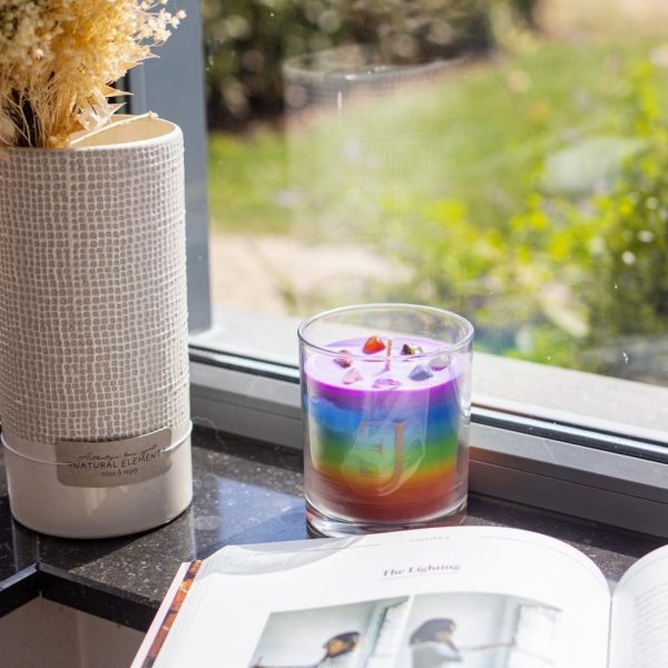 Chakra 'feel good' candle