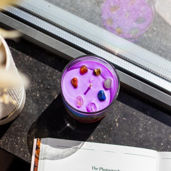 Chakra 'feel good' candle