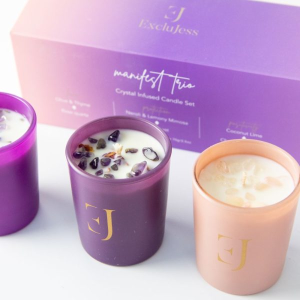 Manifest candles – set of 3 – color