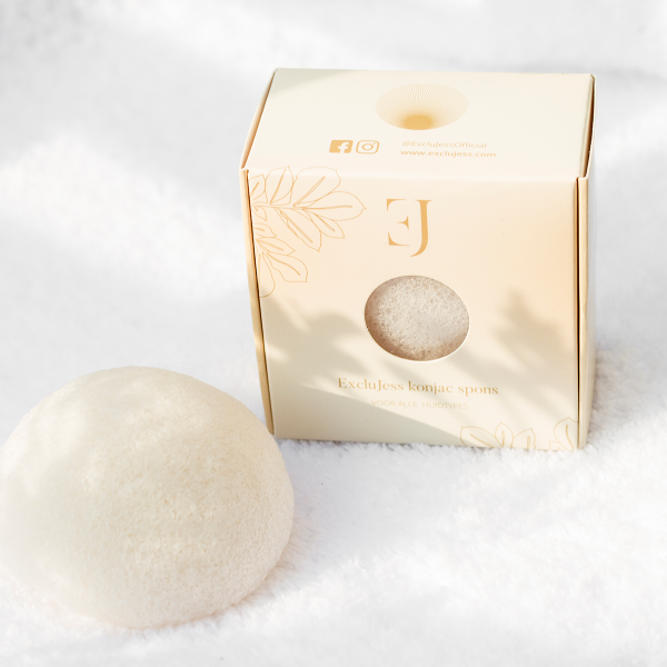 White konjac sponge