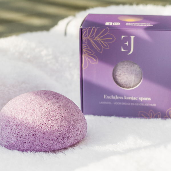 Lavender konjac sponge