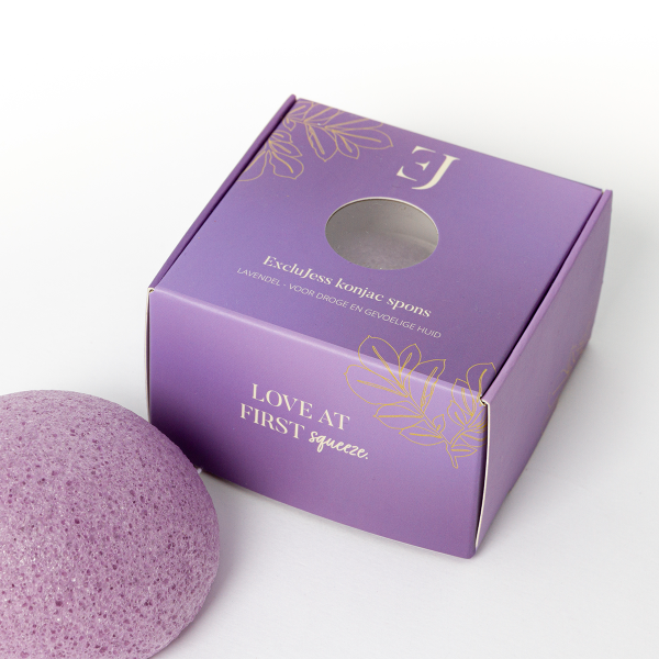 Lavender konjac sponge