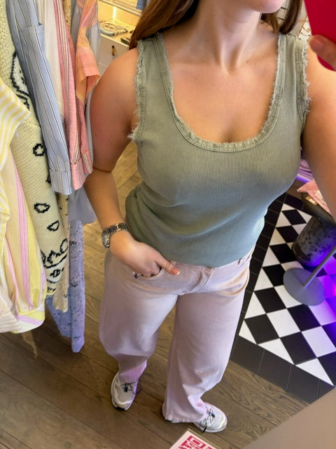 Sauge Douce Tank Top detail
