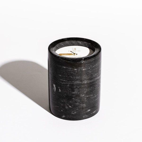 Gift set – Black marble candle with maintenance set