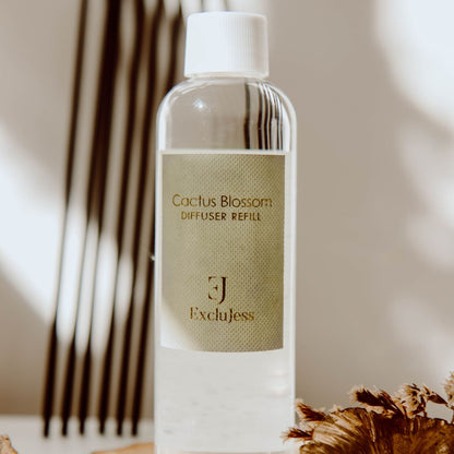 Cactus and blossom green leather refill diffuser 200ml