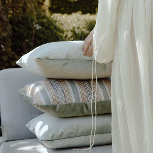 Set of decorative cushions: The aqua match