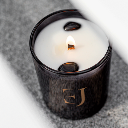 Beijing luxury scented candle Obsidian crystal – Peach & Oolong tea