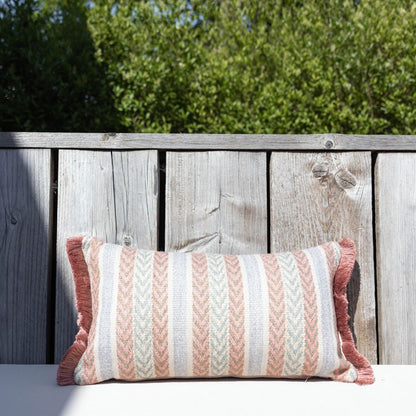 Luxury decorative cushions 50 x 30 with fringes