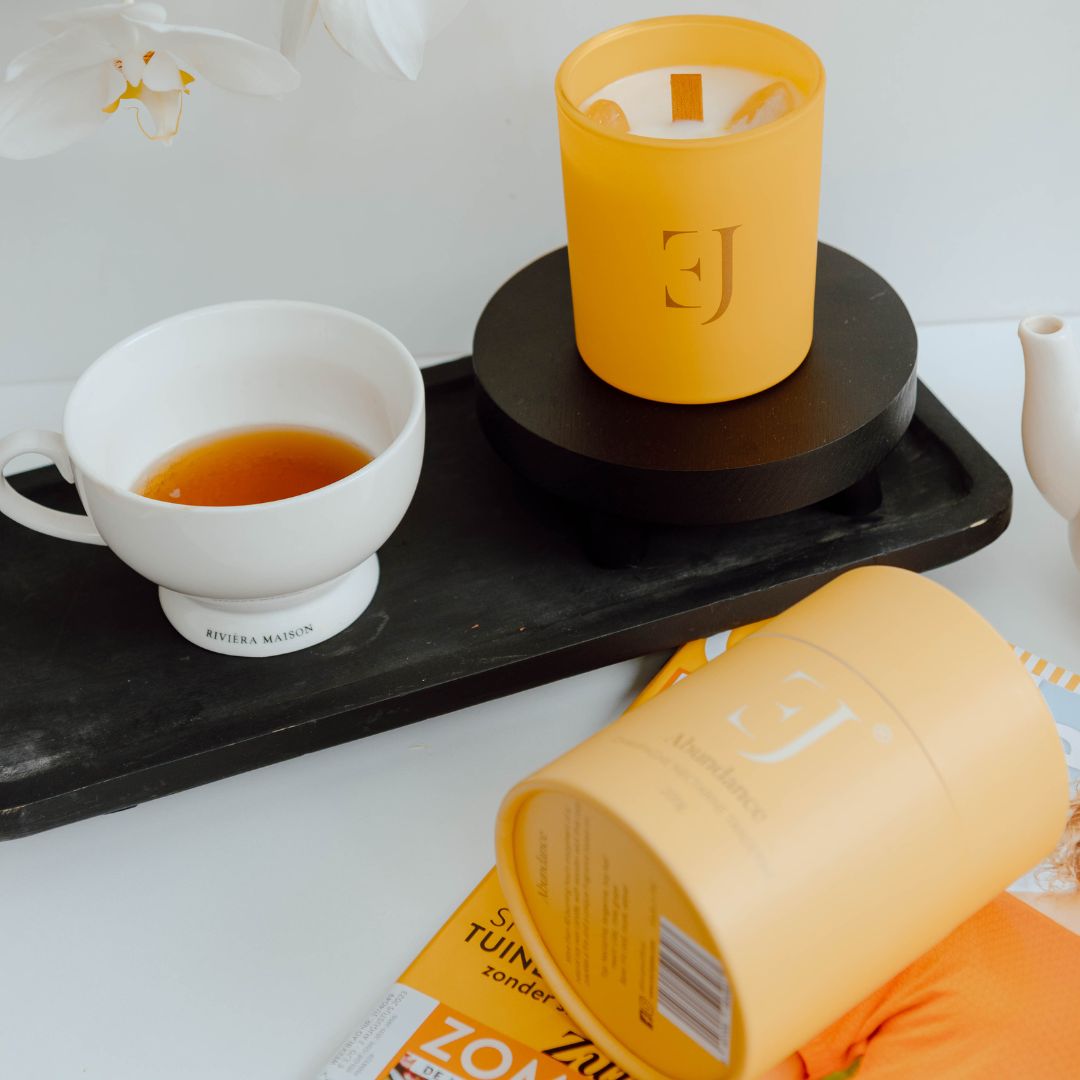 Crystal candle citrine : Abundance