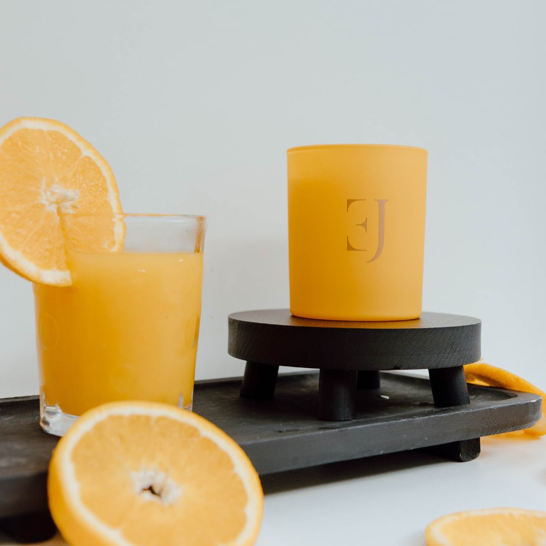 Crystal candle citrine Abundance