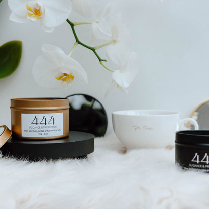 Gold manifest candle 444