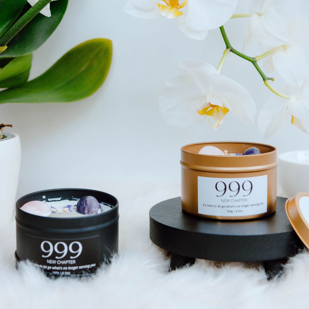 Gold manifest candle 999