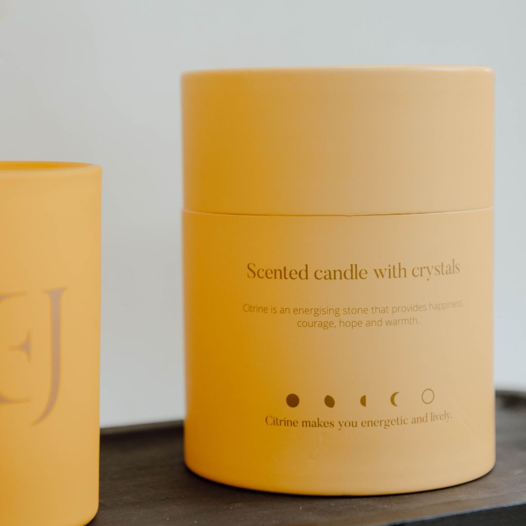 Crystal candle citrine : Abundance