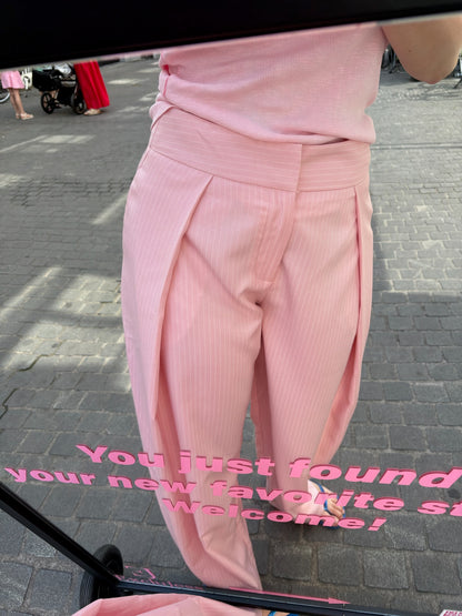 Vicky – Roze streepjesbroek dames