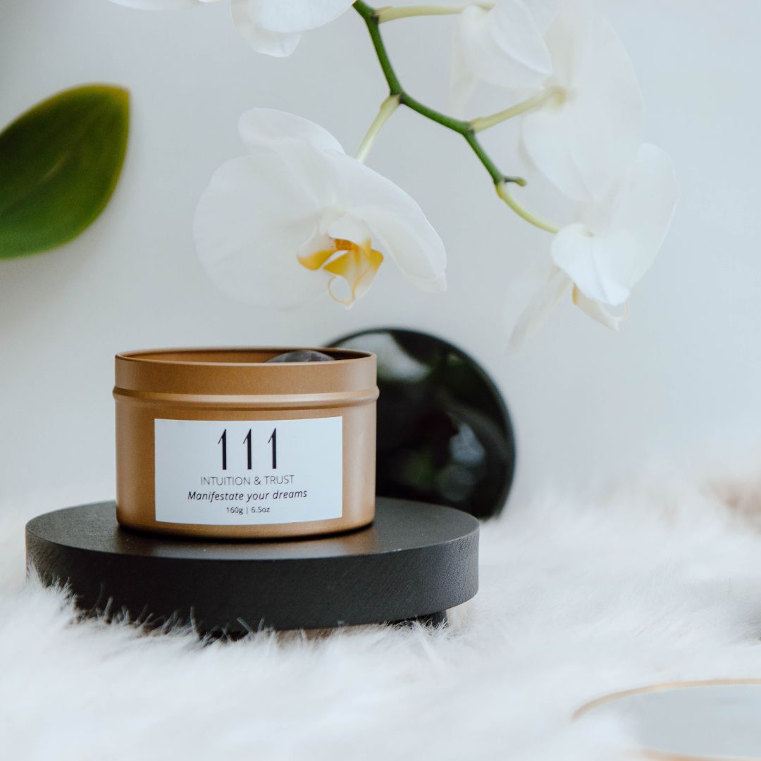 Gold manifest candle 111
