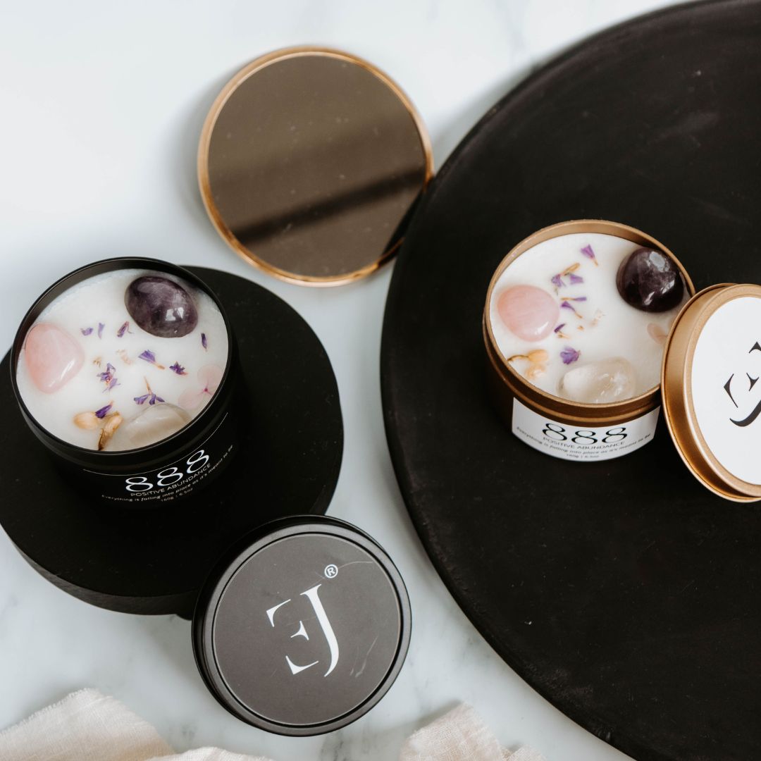 Black manifest candle 888