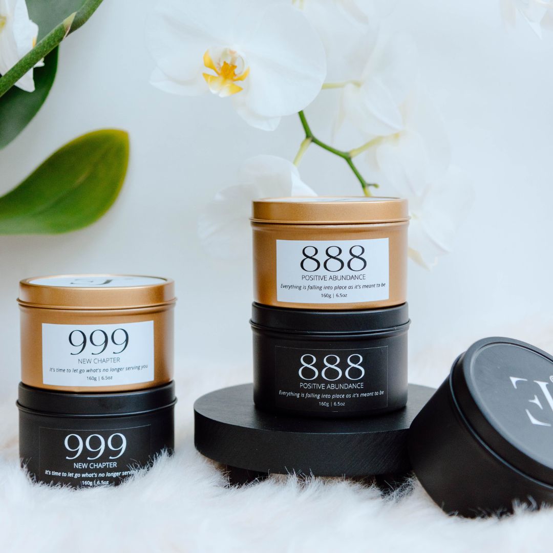 Gold manifest candle 999