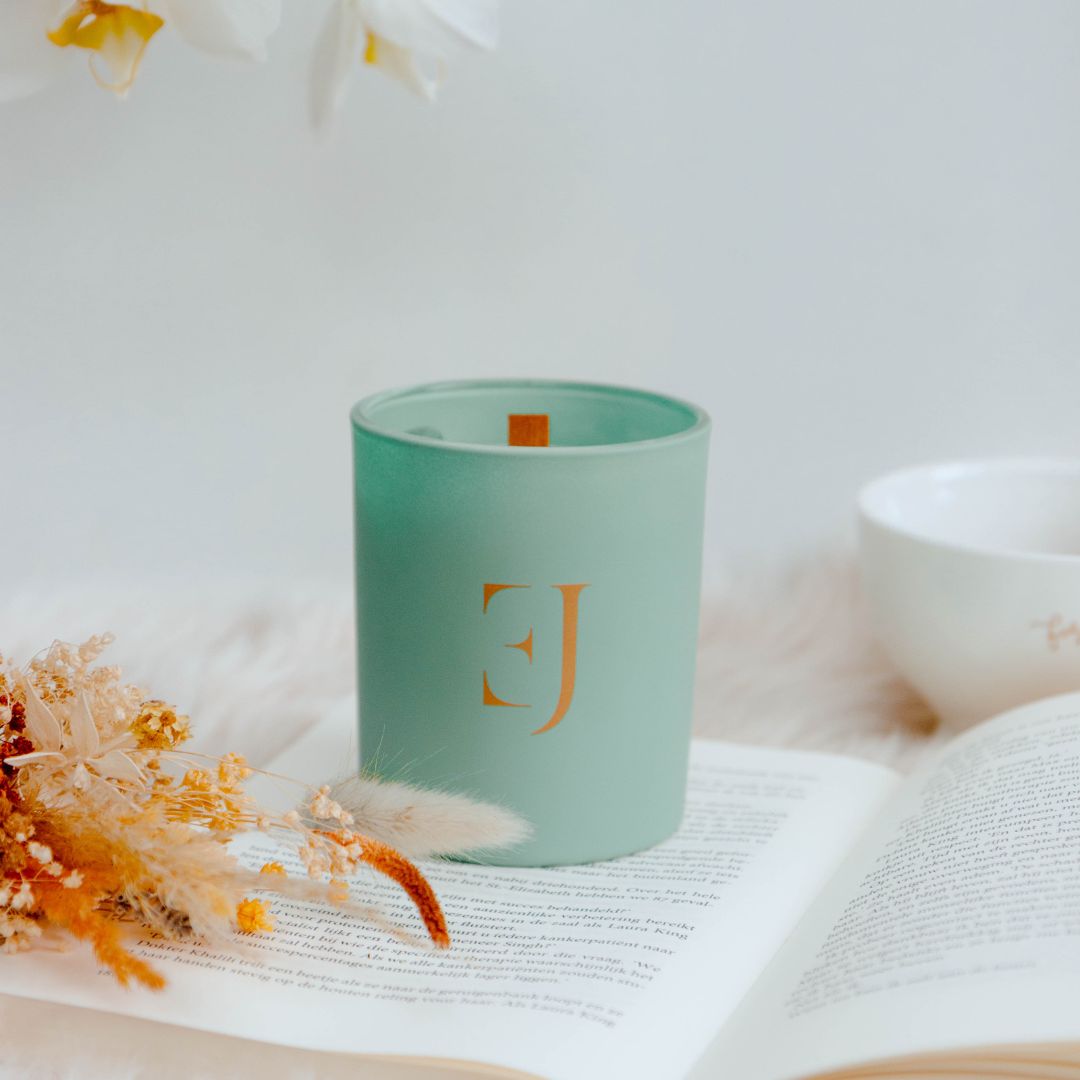 Crystal candle aventurine happiness