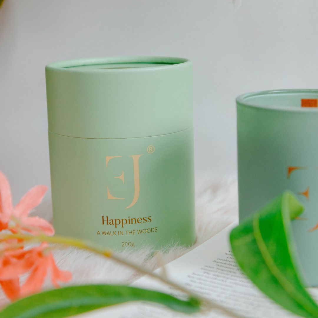 Crystal candle aventurine happiness