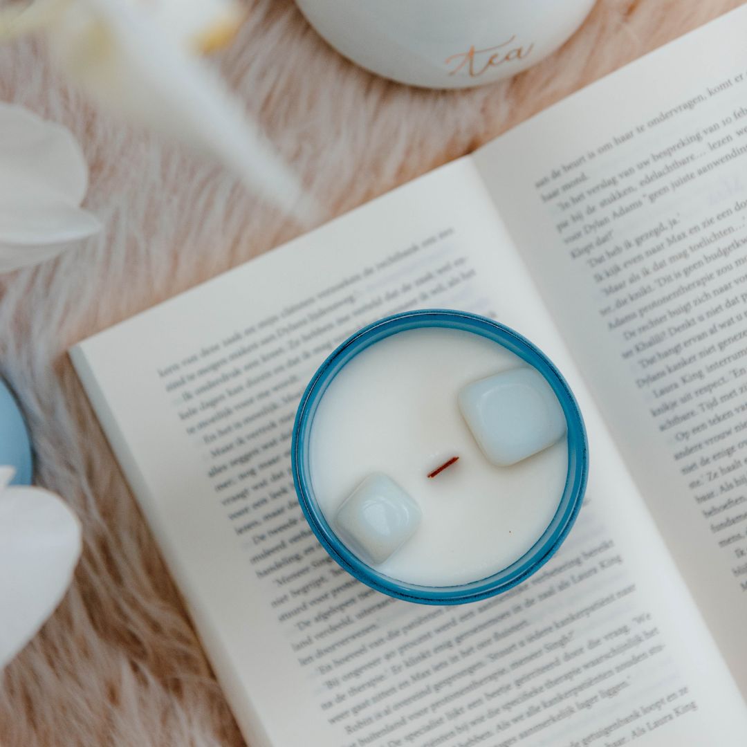 Crystal candle opaal creativity