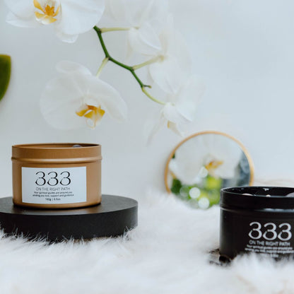 Gold manifest candle 333