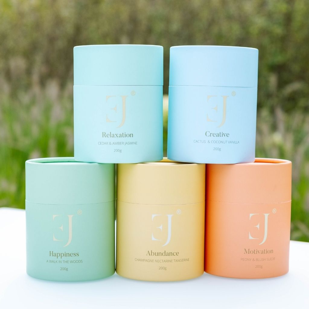 Discover box crystal candles