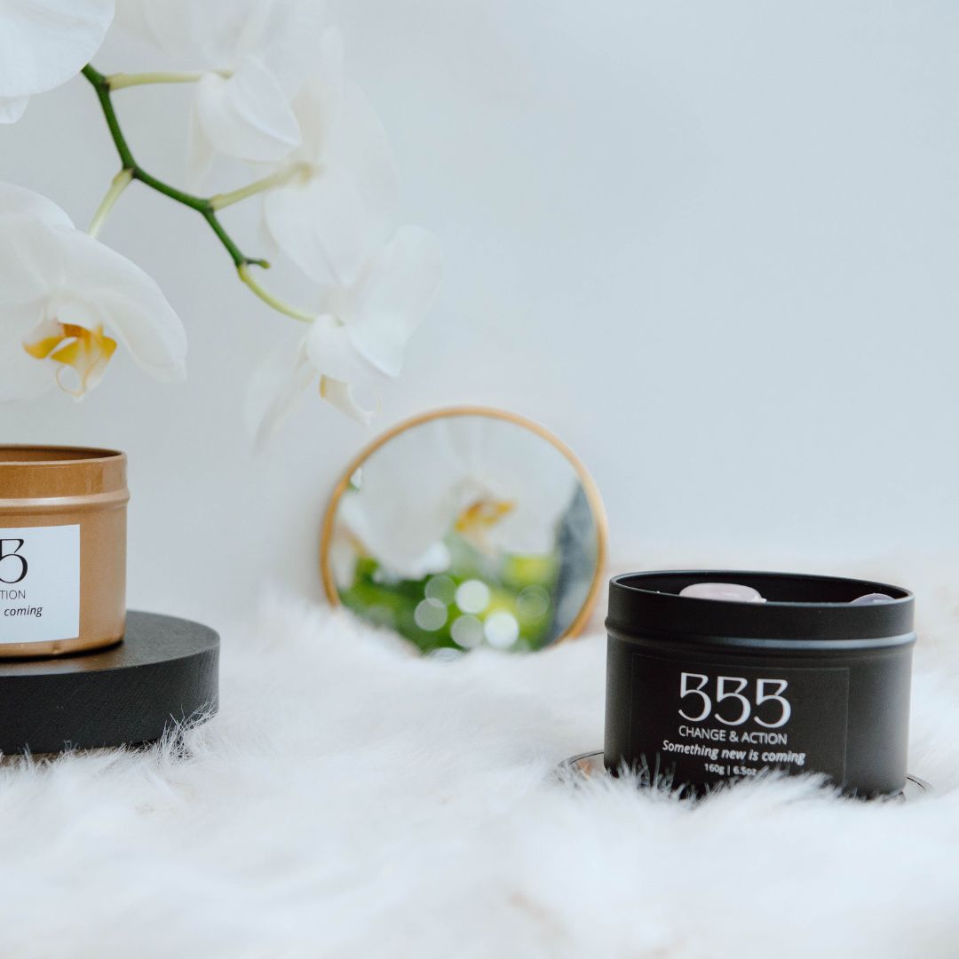 Black manifest candle 555