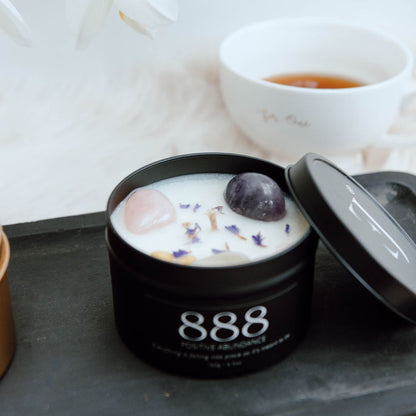 Black manifest candle 888