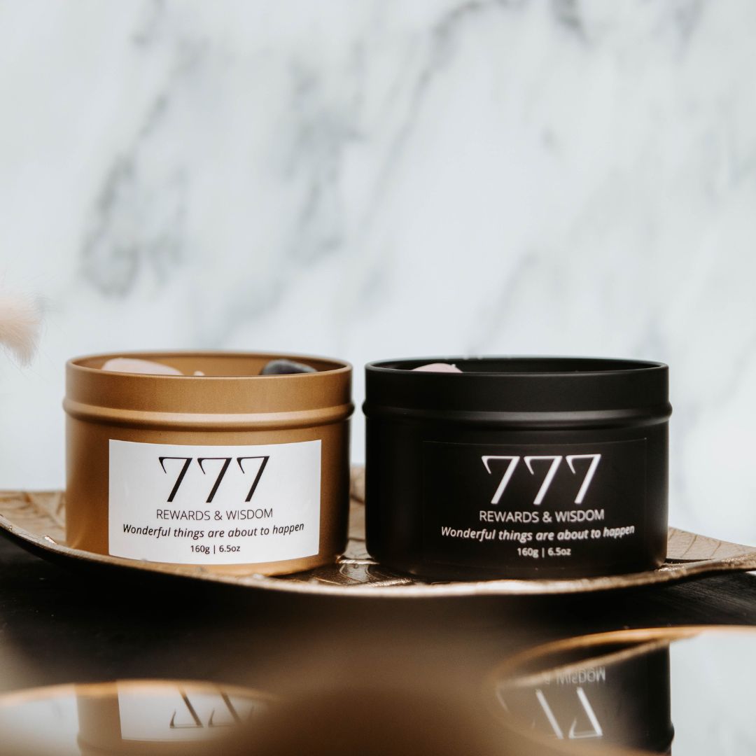 Black manifest candle 777