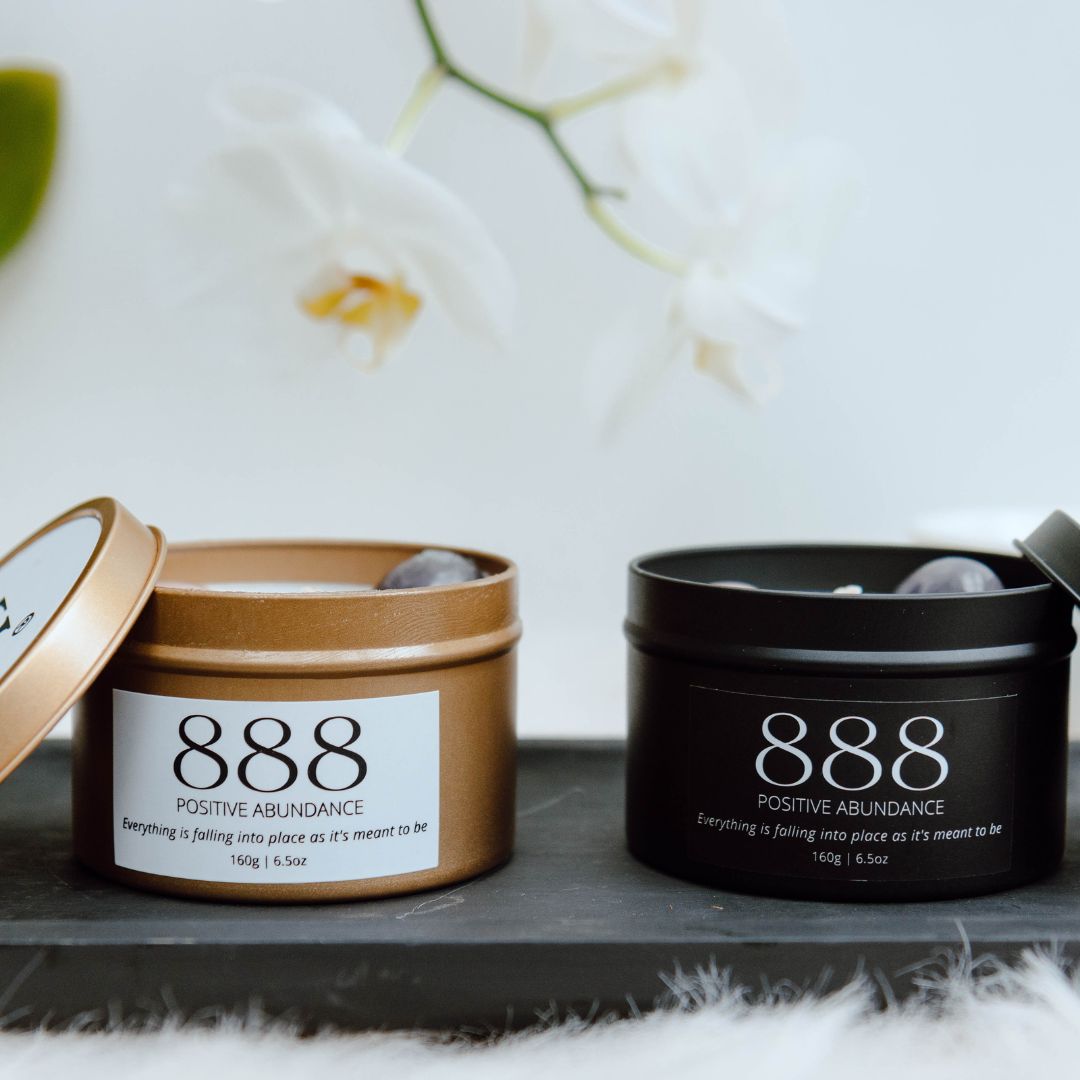 Gold manifest candle 888