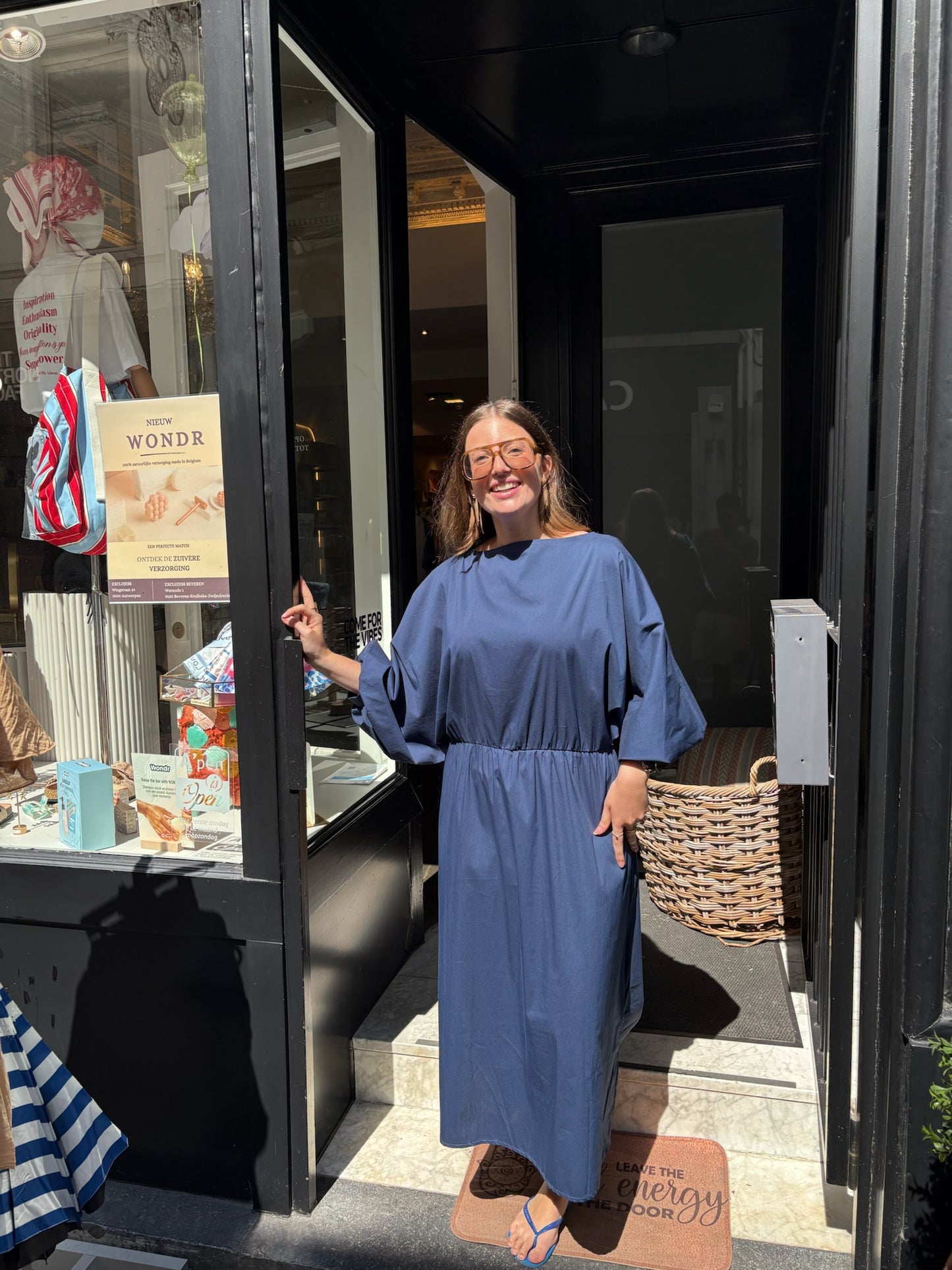 Daisy – Blauwe zomerjurk dames