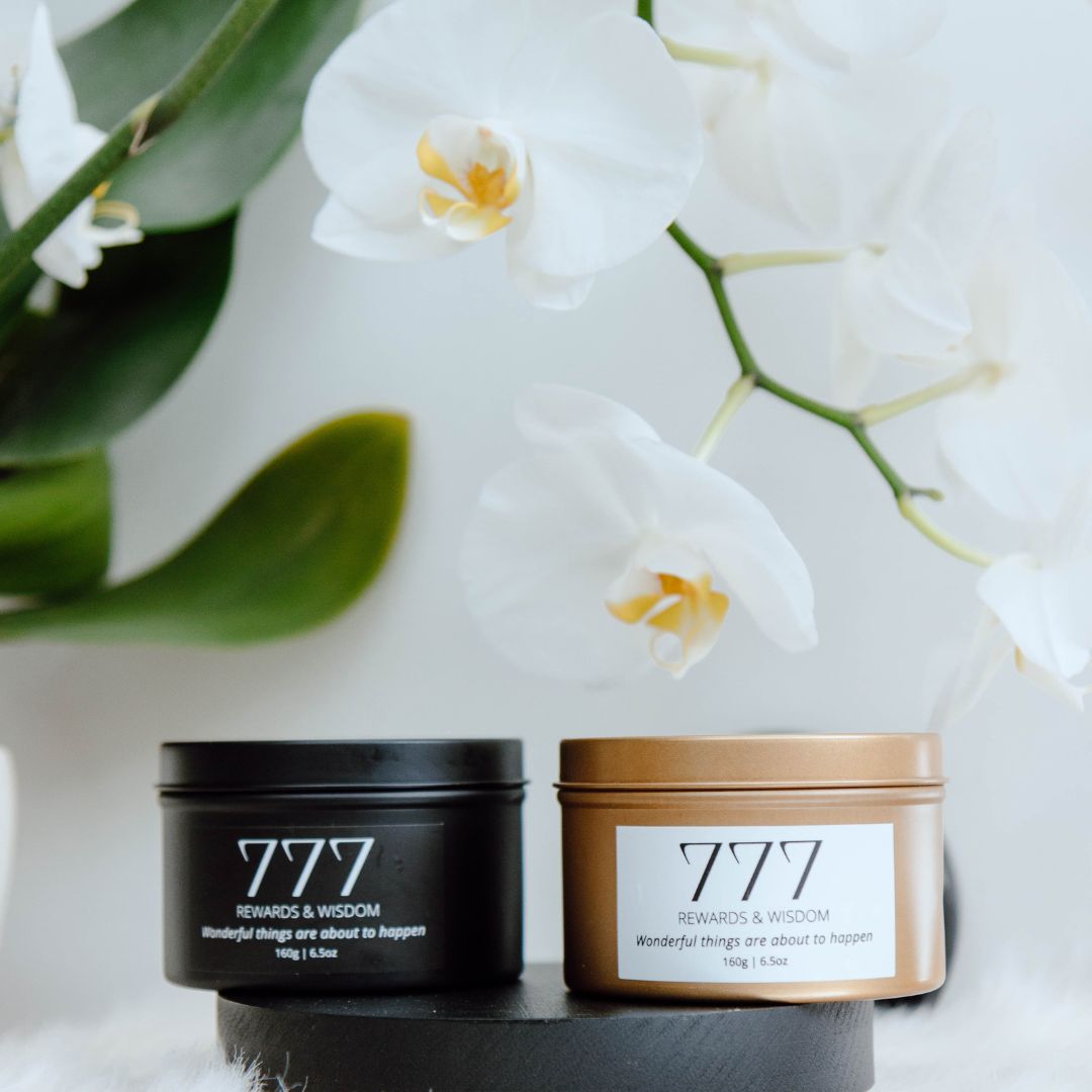 Gold manifest candle 777