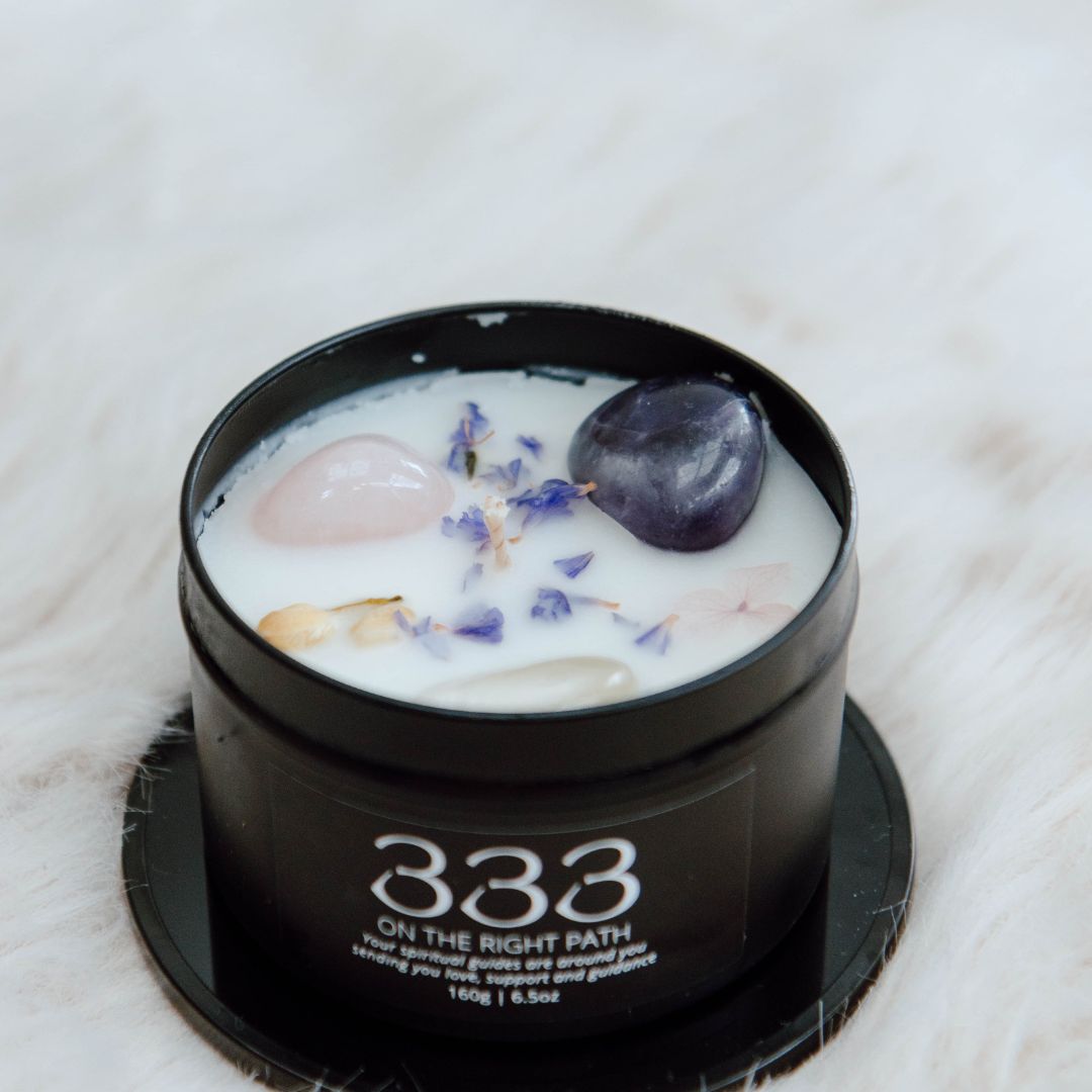 Black manifest candle 333