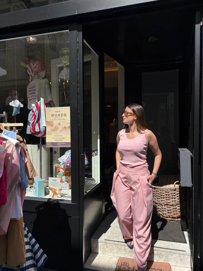 Vicky – Roze streepjesbroek dames