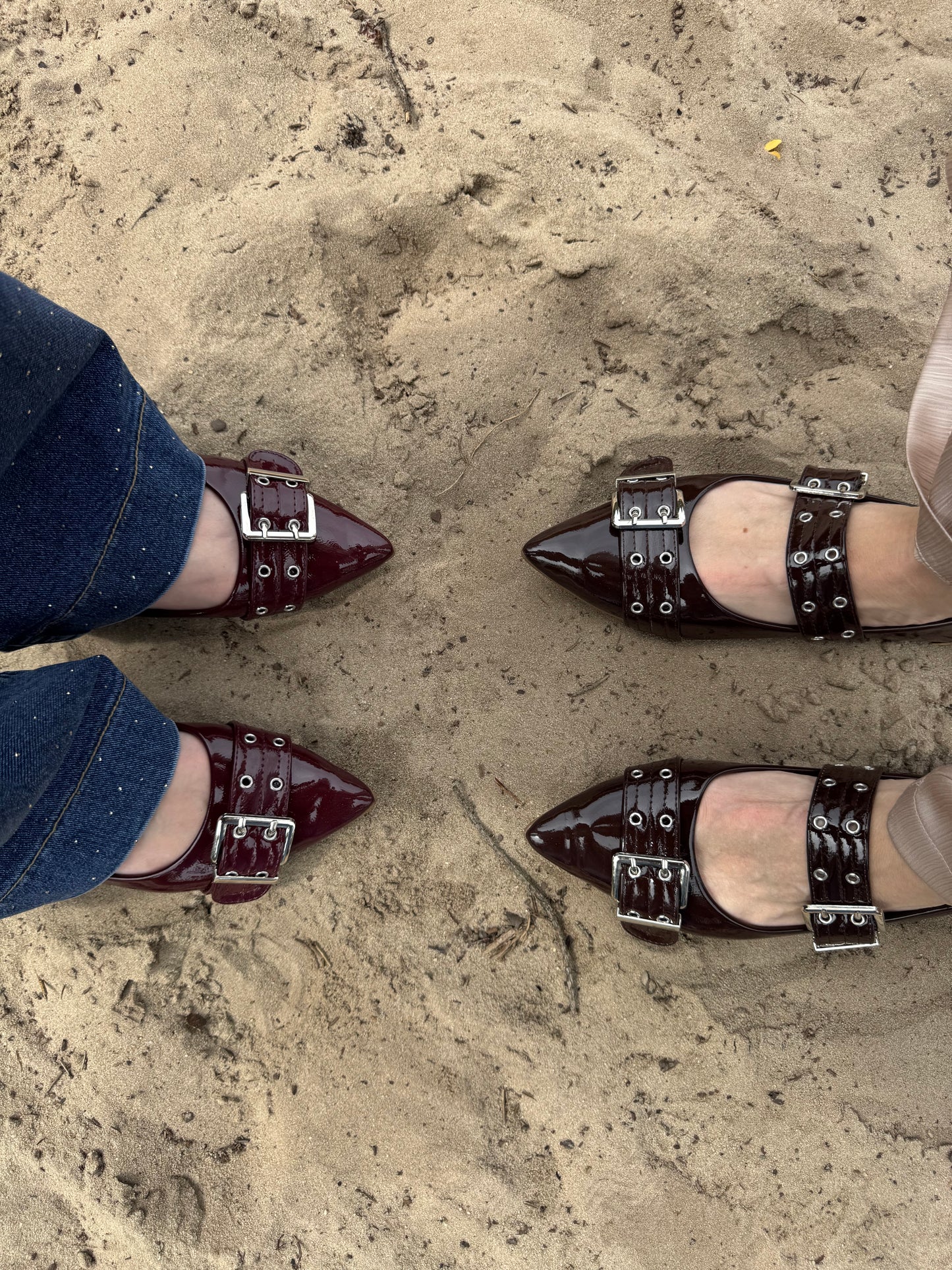 Slingbacks Burgundy