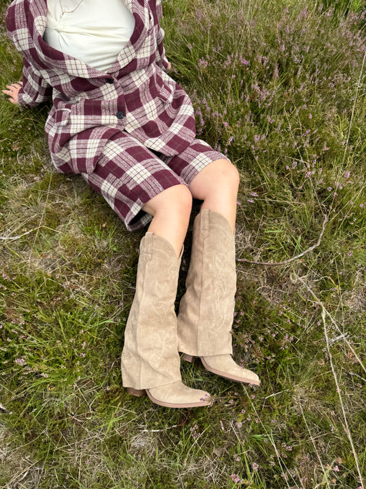 Cowboy Boots Beige