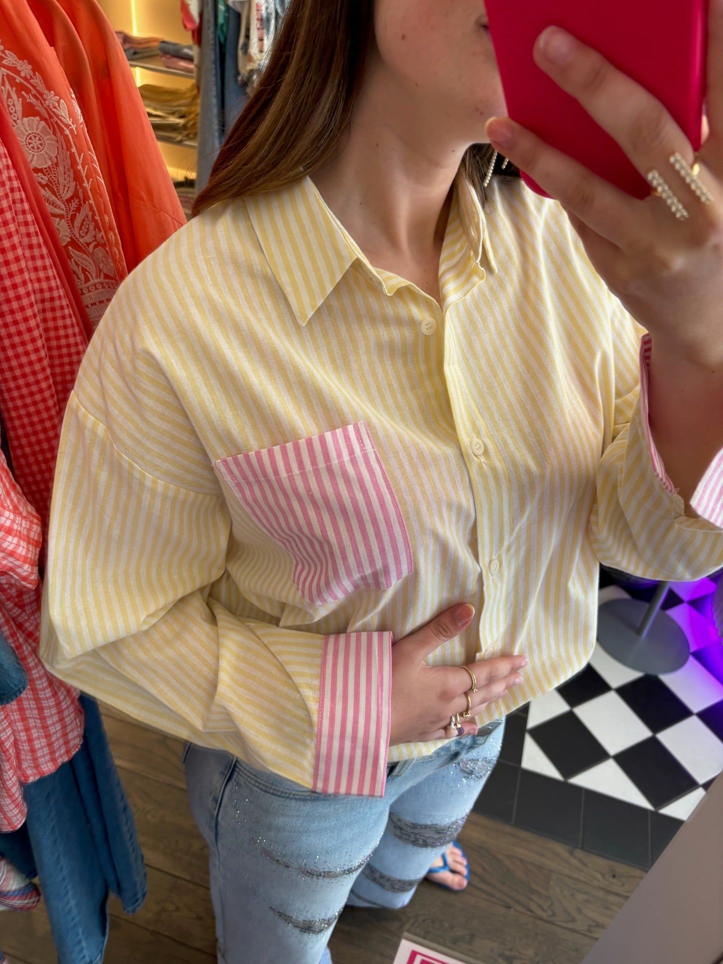Lindy – Zomers gestreept hemdje dames
