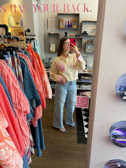 Lindy – Zomers gestreept hemdje dames