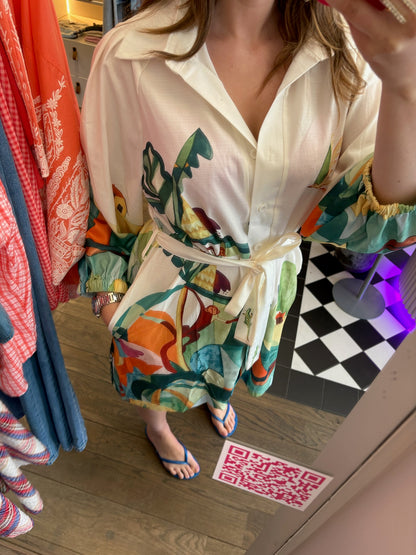 Ally – Tropische zomerjurk dames